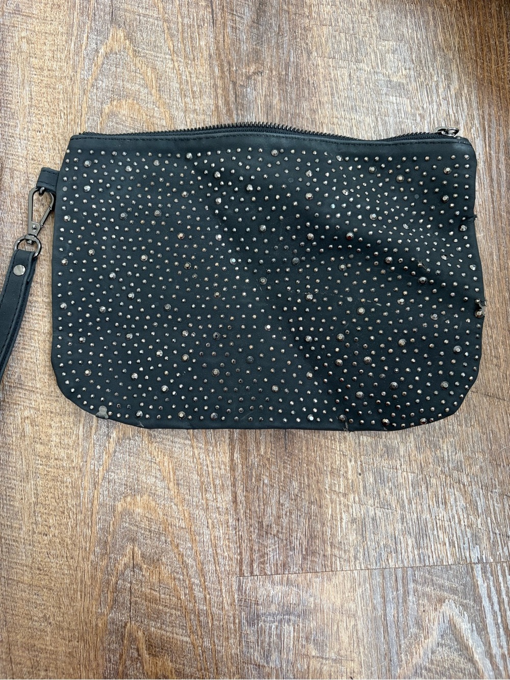 Merona Black Studded Wristlet Clutch